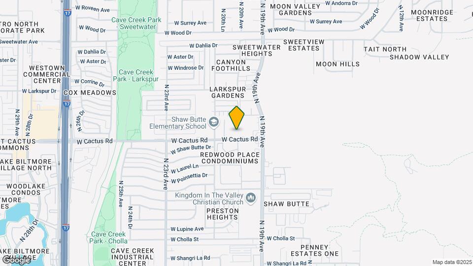 2018 W Cactus Rd Map and Location Details