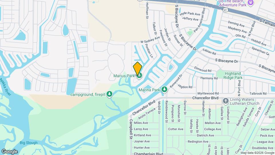 6821 Marius Rd Map and Location Details