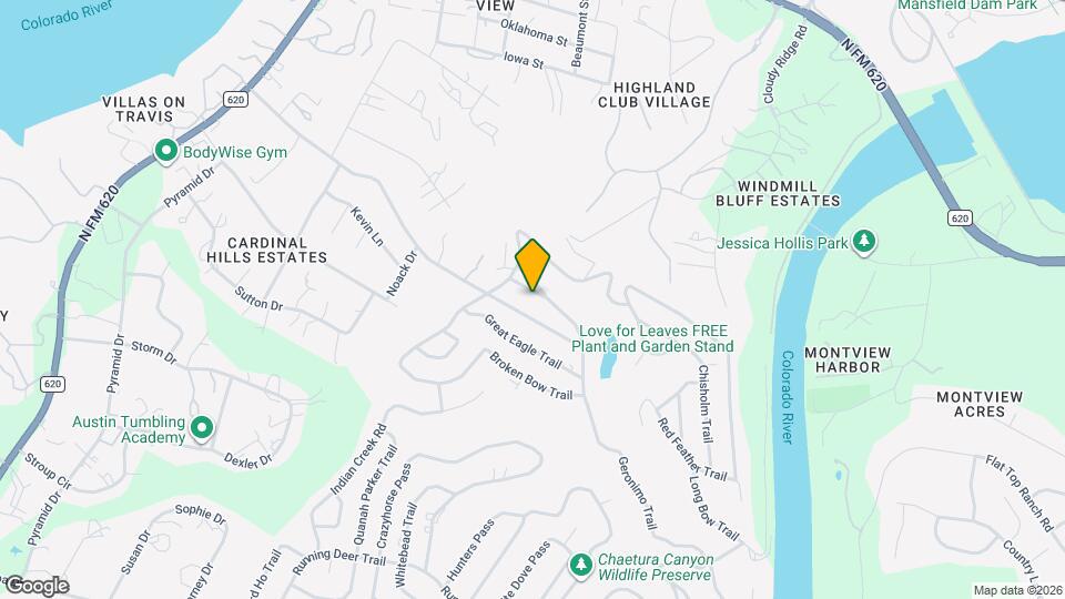 14707 Little Fox Trail Map and Location Details