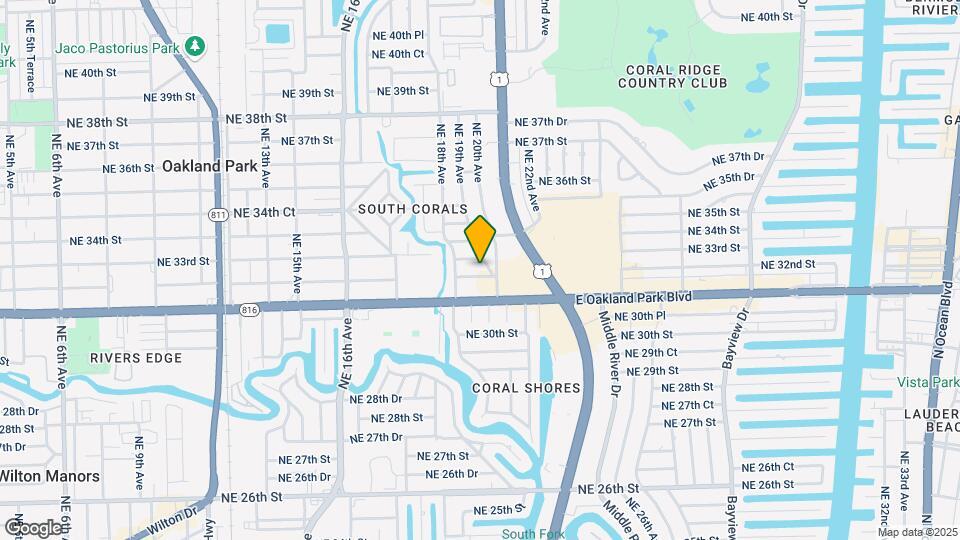 1887 NE 32nd St, Unit A2 Map and Location Details