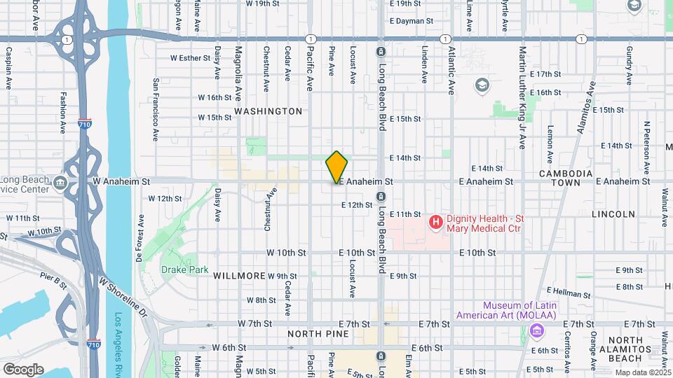 1250 Pine Ave Mapa y Detalles de la Ubicación
