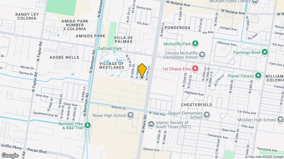 7 N 38th St Map and Location Details