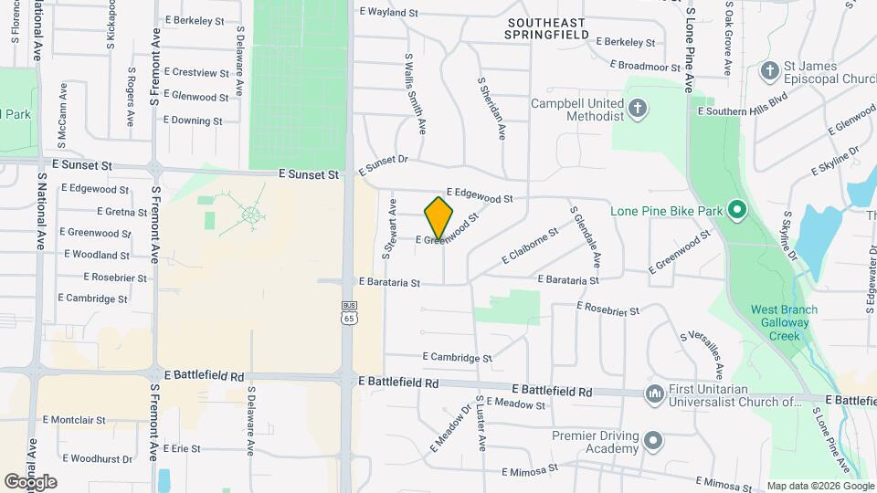 1936 E Greenwood St Map and Location Details