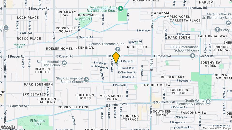 5238 S 13th Pl Mapa y Detalles de la Ubicación