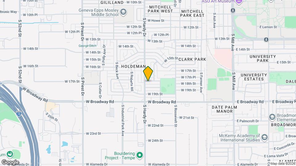 823 W 17th Pl Map and Location Details