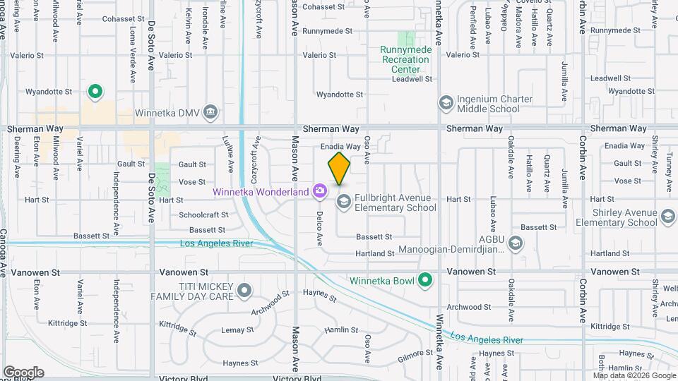 7017 Fullbright Ave Map and Location Details