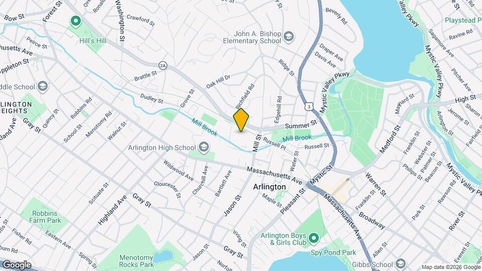 30 Mill St, Unit Menotomy layout Mapa y Detalles de la Ubicación