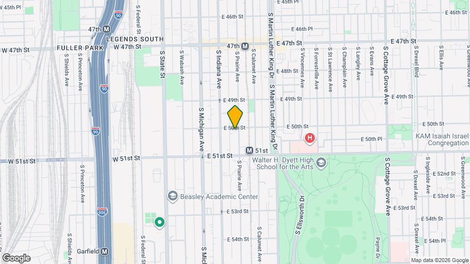 5006 S Prairie Ave, Unit 2 Map and Location Details