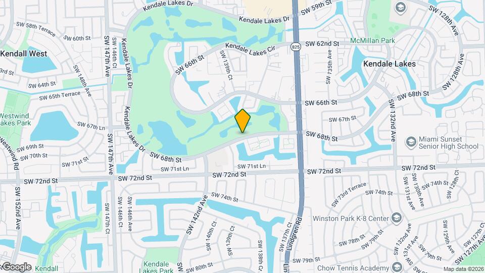 13951 Kendale Lakes Dr Map and Location Details