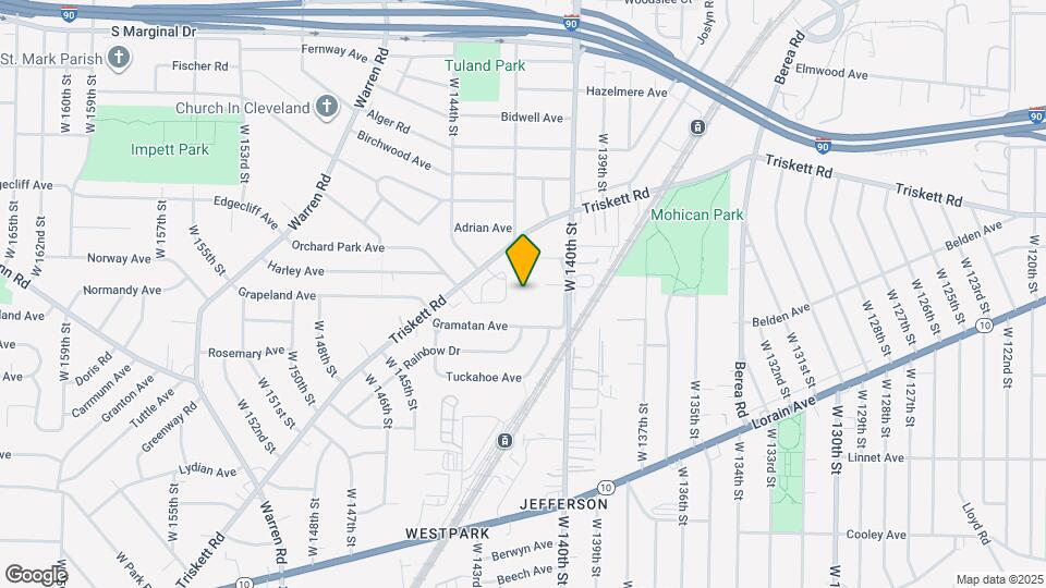 14239 Triskett Rd Map and Location Details