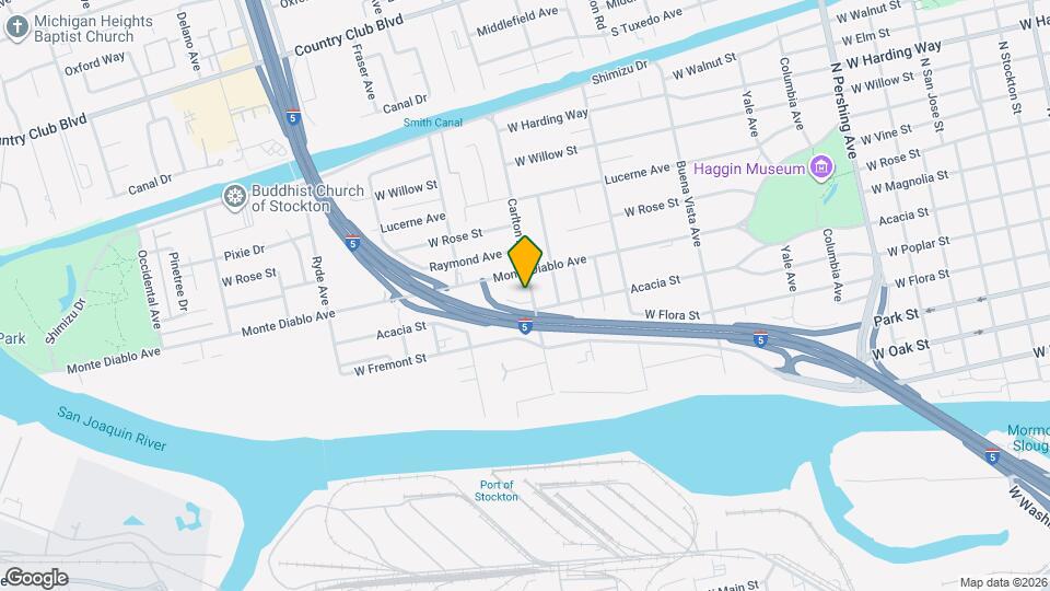 1025 Carlton Ave Map and Location Details