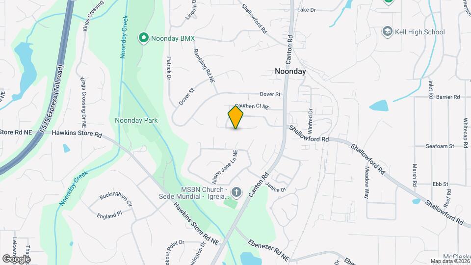 880 Highland Terrace NE Map and Location Details