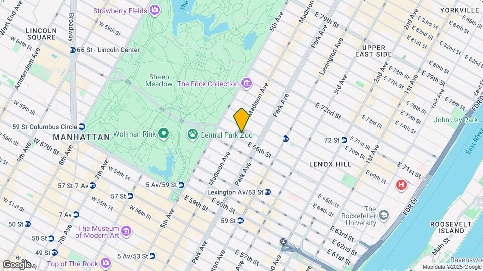 45 E 66th St Map and Location Details
