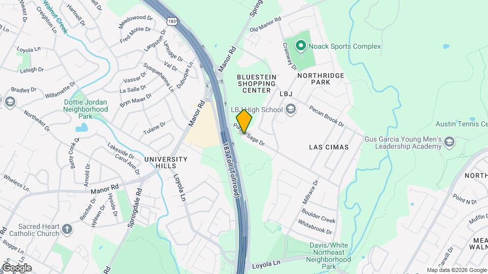 5101 Purple Sage Dr Map and Location Details