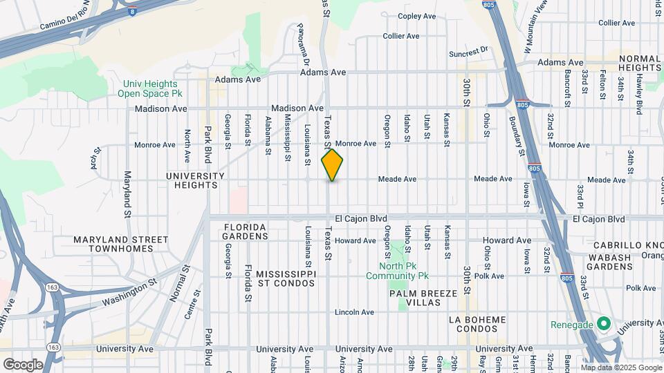 4381 Texas St Map and Location Details