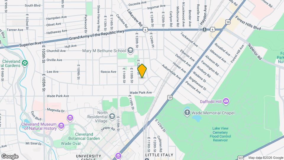 12021 Ashbury Ave Map and Location Details
