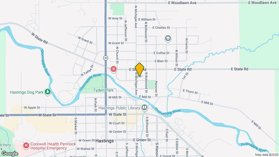 209 E High St, Unit 209 Map and Location Details