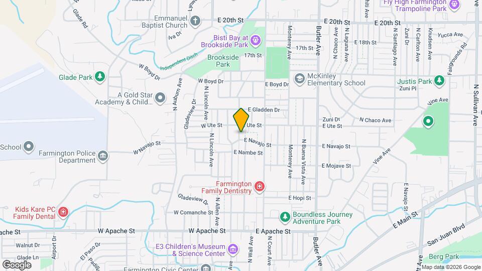 200 E Navajo St Map and Location Details