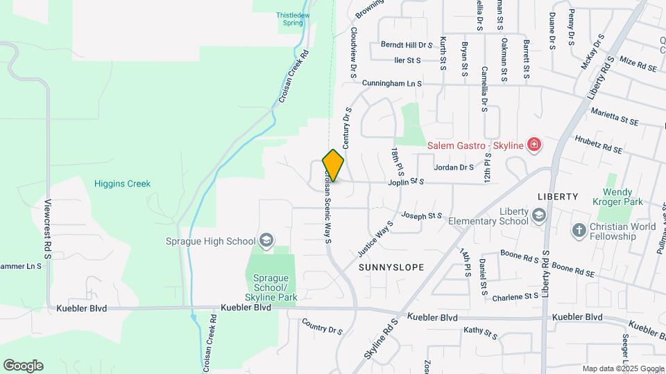 4634 Croisan Scenic Way S Map and Location Details