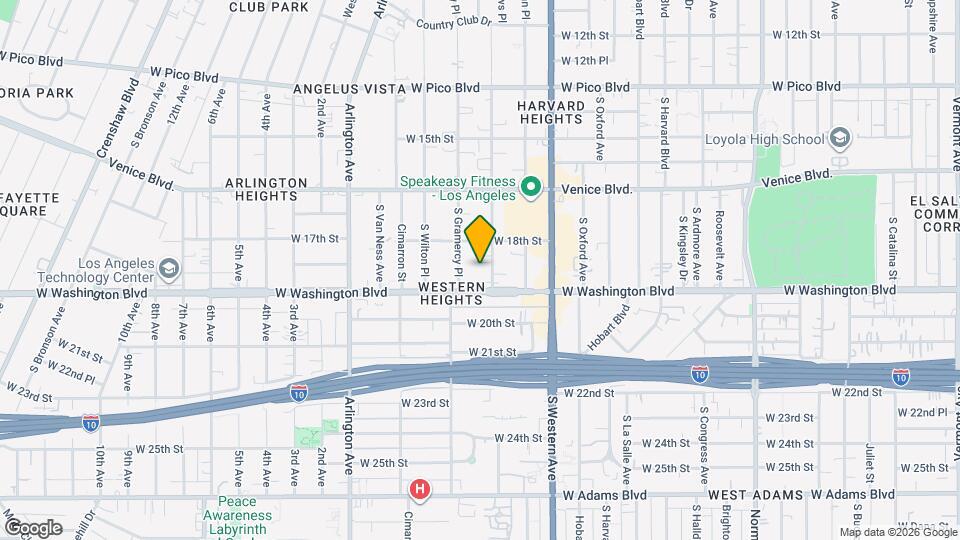 1833 S St Andrews Pl Mapa y Detalles de la Ubicación