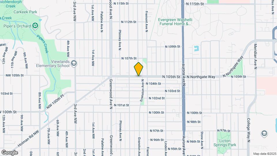 531 N 105th St Map and Location Details