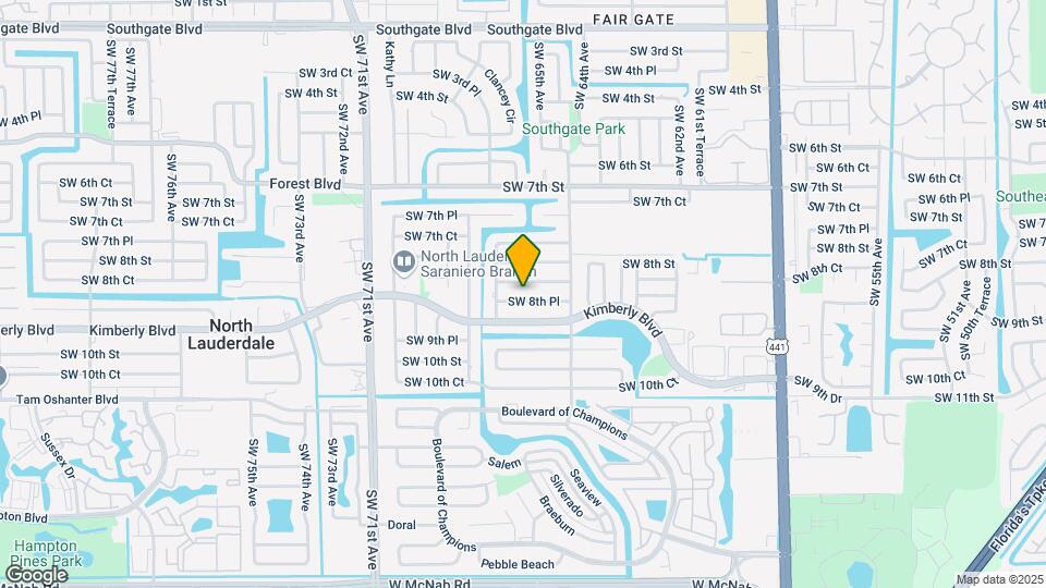 6535 SW 8th Pl Map and Location Details