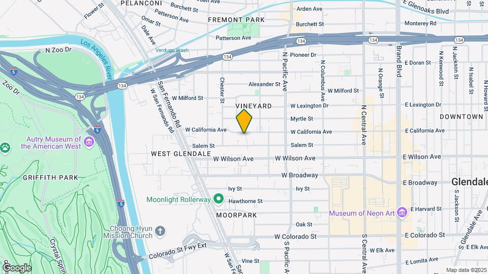 634 W California Ave Mapa y Detalles de la Ubicación