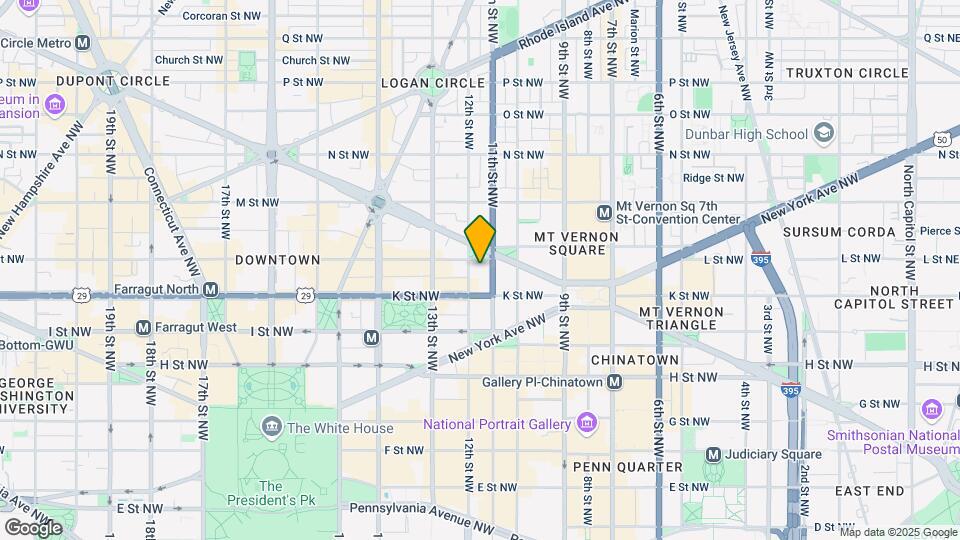 1150 K St NW, Unit 808 Map and Location Details