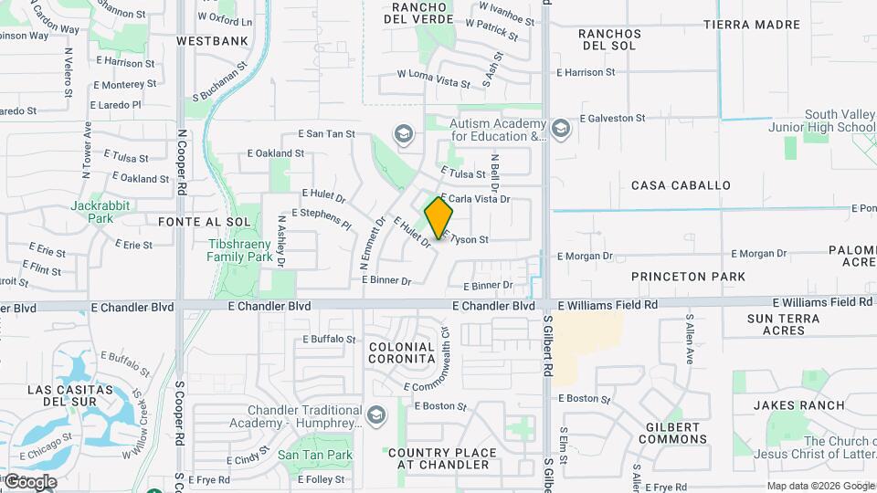 2720 E Hulet Dr Map and Location Details