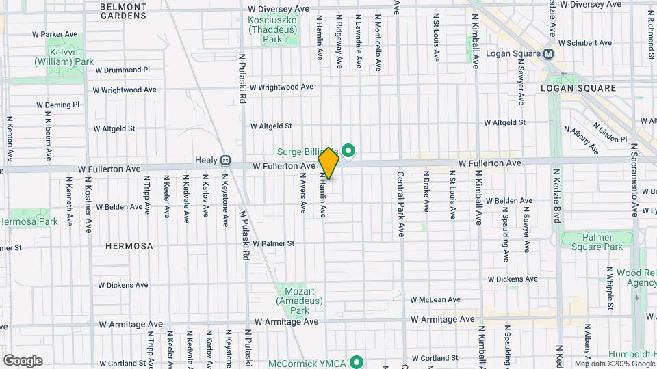 2327 N Hamlin Ave-Unit -2 Map and Location Details