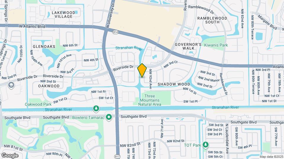 222 NW 92nd Terrace Map and Location Details