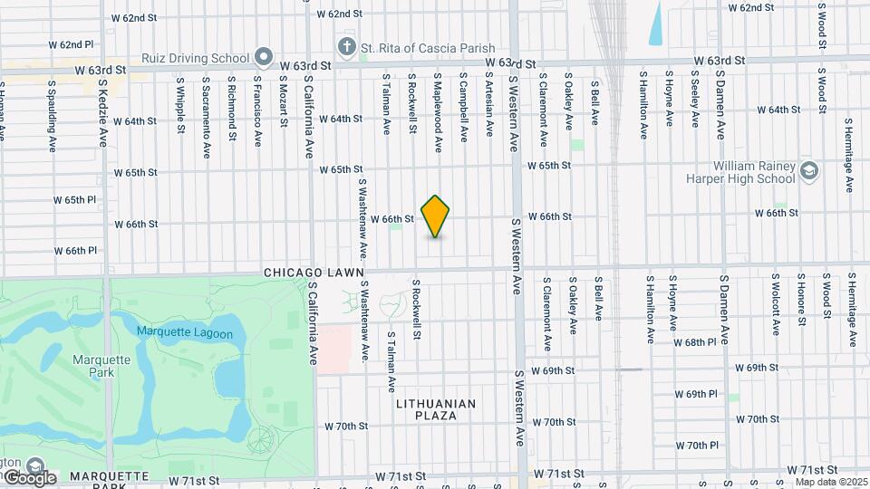 6632 S Maplewood Ave Map and Location Details