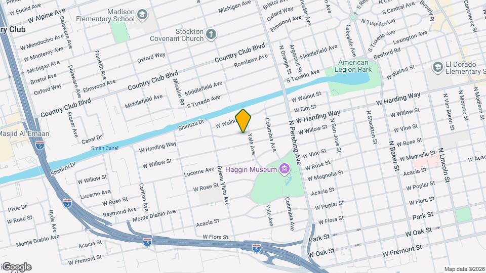 1622 W Harding Way Map and Location Details