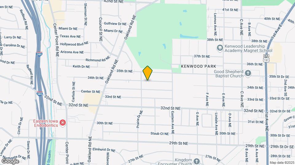 1127 34th St NE Map and Location Details