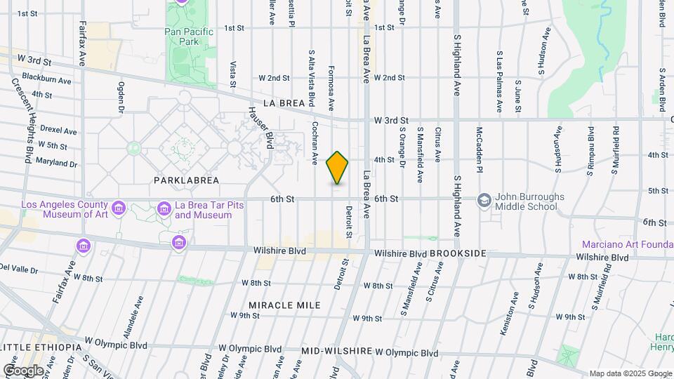 448 S Cloverdale Ave Mapa y Detalles de la Ubicación