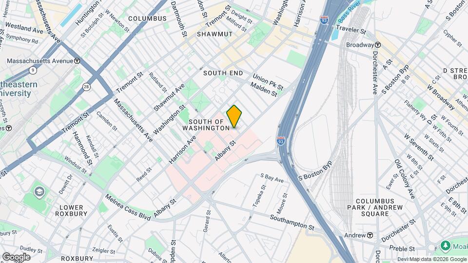 105 E Brookline St Mapa y Detalles de la Ubicación
