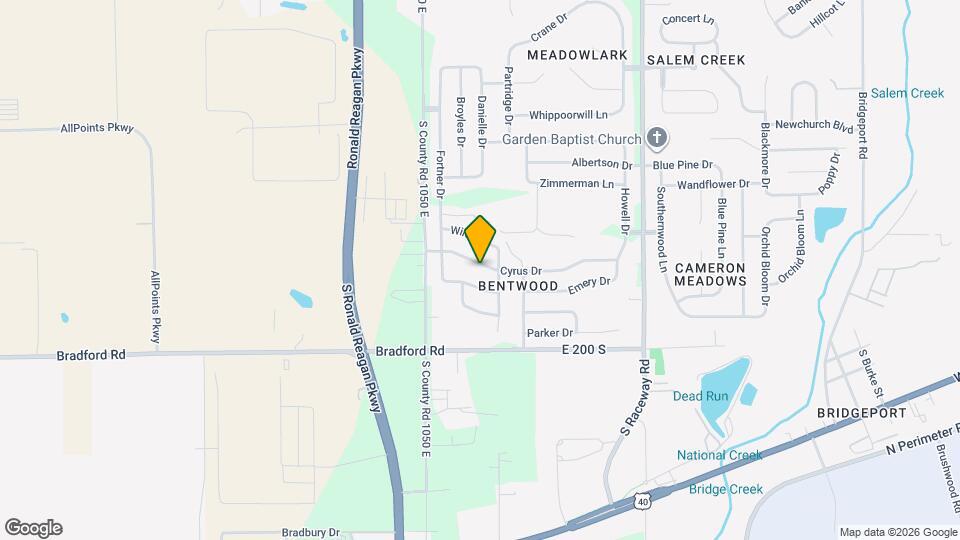 10633 Cyrus Dr Map and Location Details