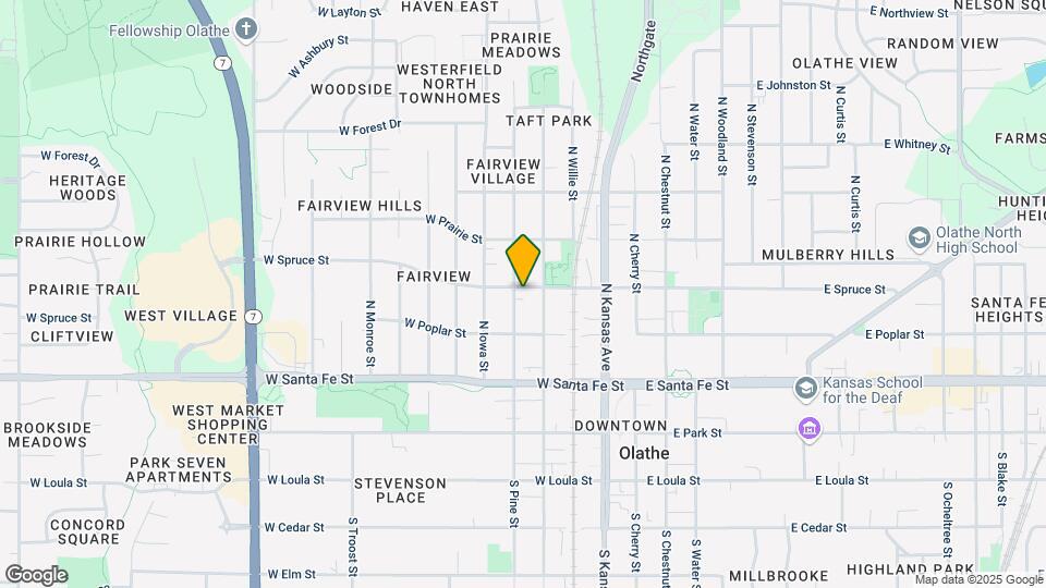 330 N Pine St Map and Location Details