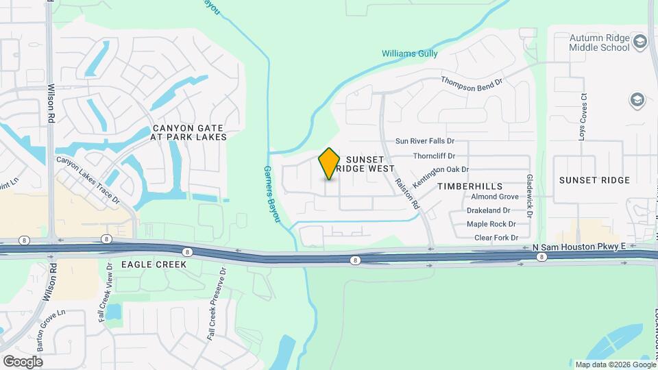 15018 Mause Creek Dr Map and Location Details