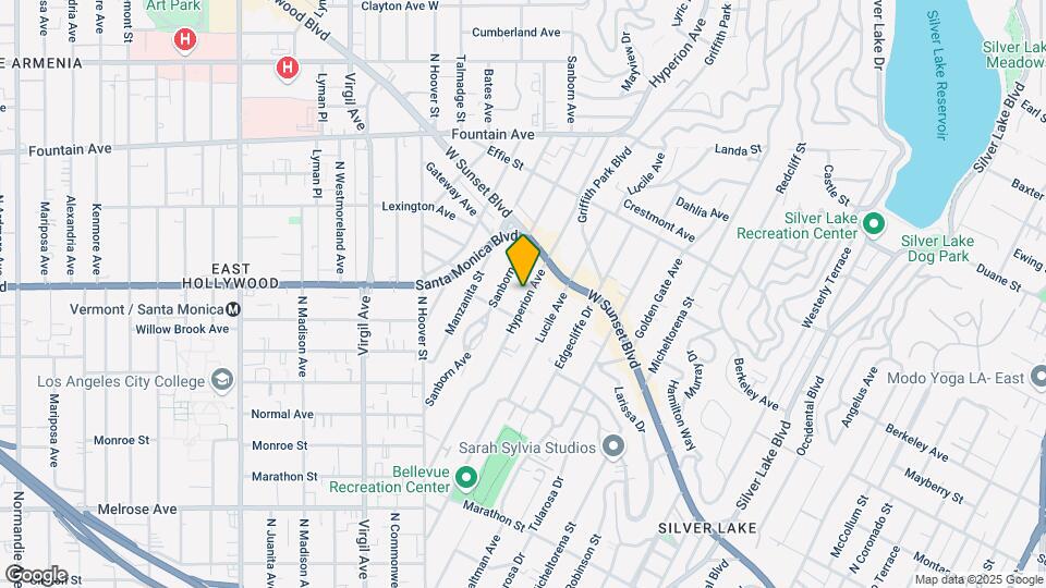 1027 Hyperion Ave-Unit -1027 Map and Location Details