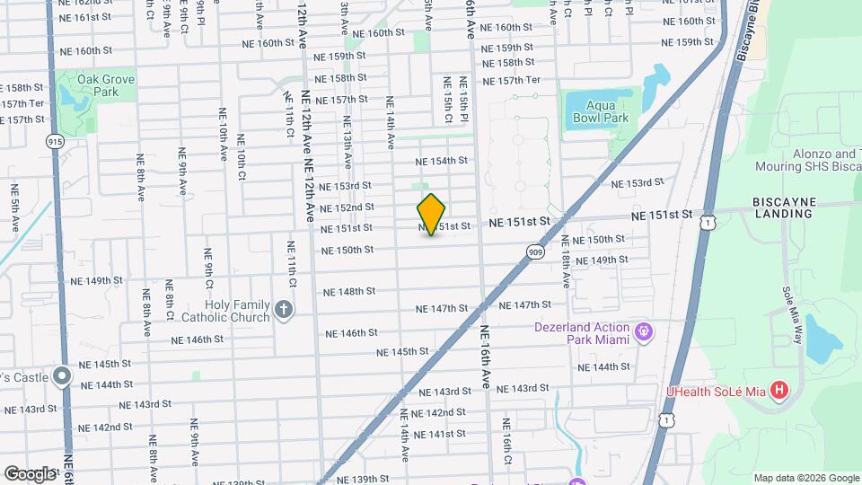 1481 NE 150th St Map and Location Details