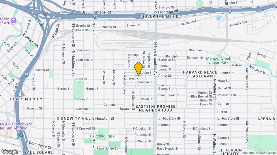 1207 Hays St Map and Location Details