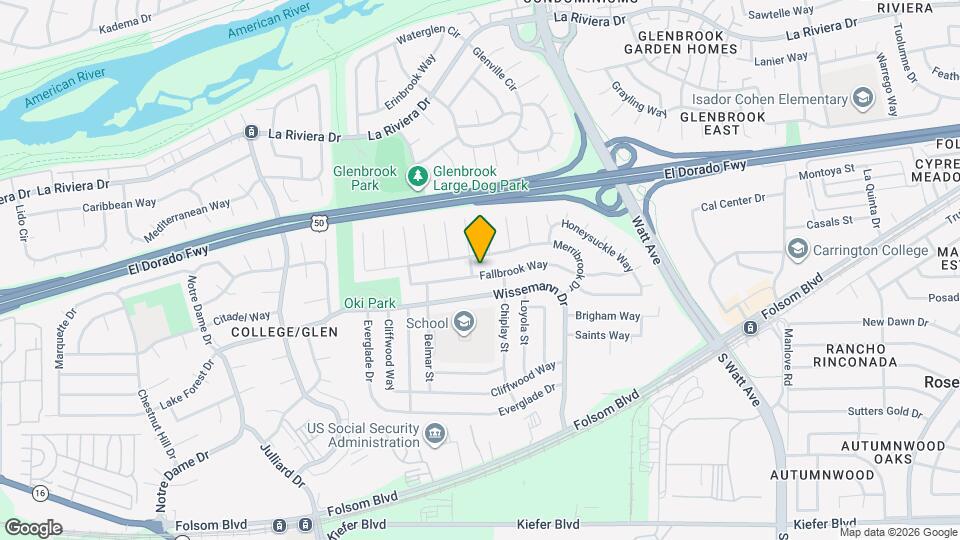 8681 Fallbrook Way Map and Location Details