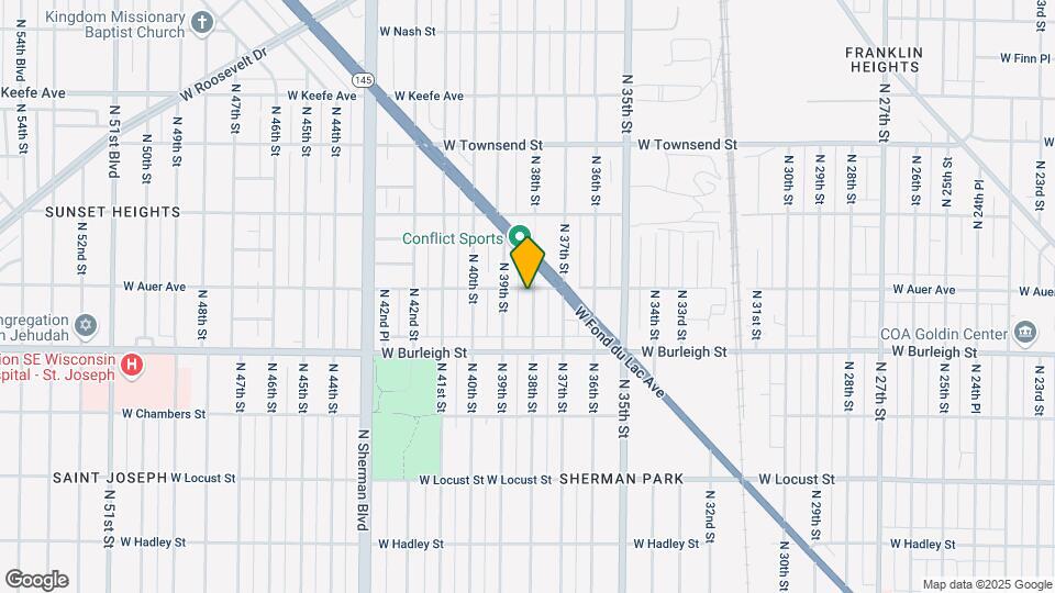 3173-3175 N 38th St Map and Location Details