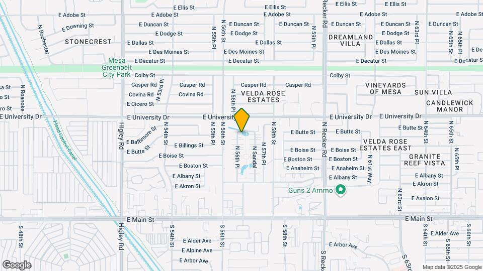 317 N 56th Pl Map and Location Details