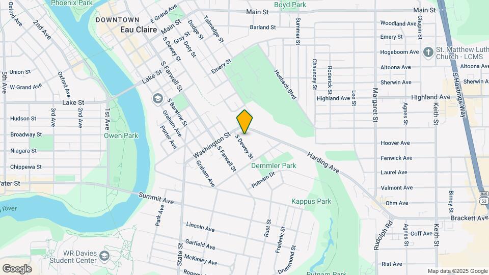 1215 S Dewey St Apartments Map and Location Details