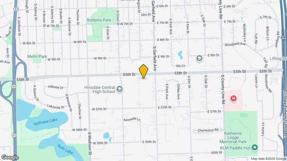 5507 S Washington St Map and Location Details