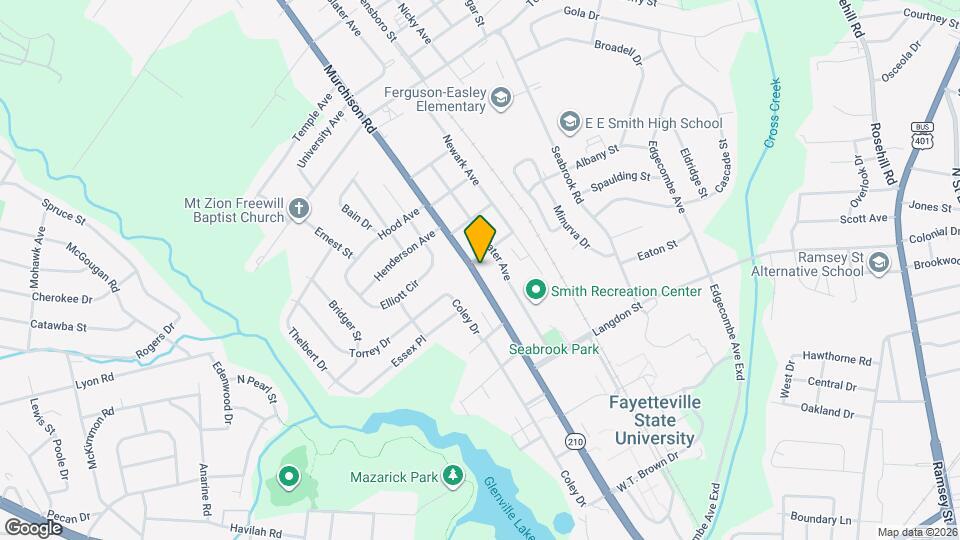 1628 Murchison Rd Map and Location Details