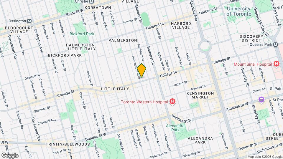 307 Palmerston Blvd Map and Location Details