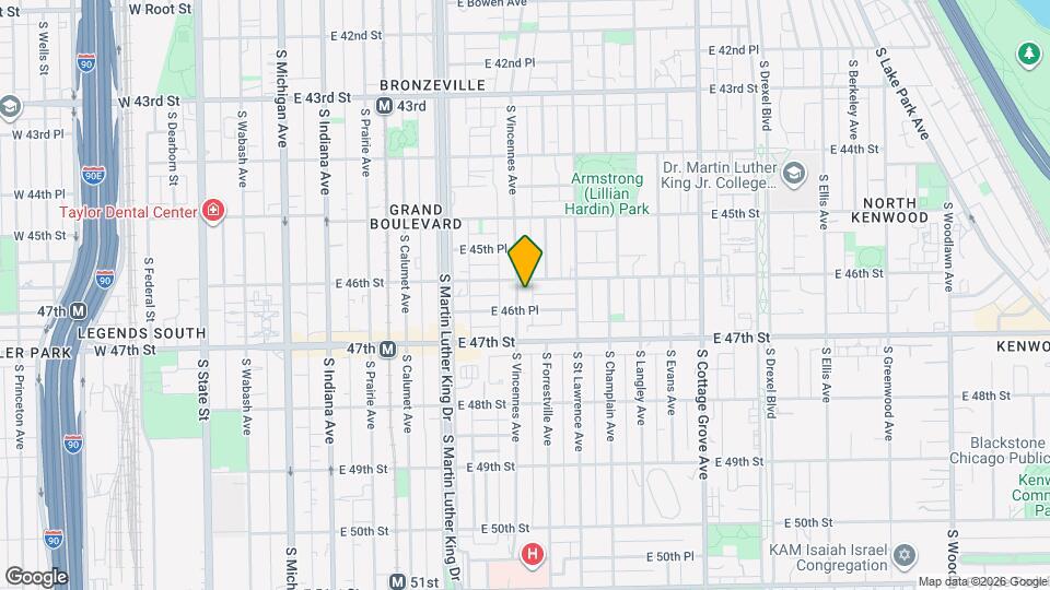 4615 S Vincennes Ave, Unit Vincennes Mapa y Detalles de la Ubicación